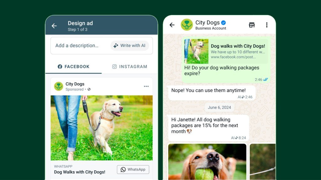 Meta thêm tính năng AI vào ứng dụng WhatsApp Business